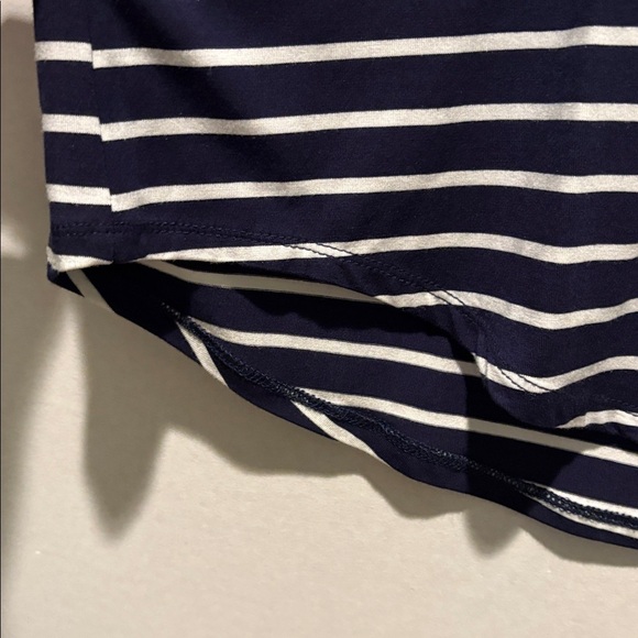 Market & Spruce- Elaine Pocket Short Sleeve Tee. Size XXL. Navy. Stripes. NWT - Picture 9 of 15